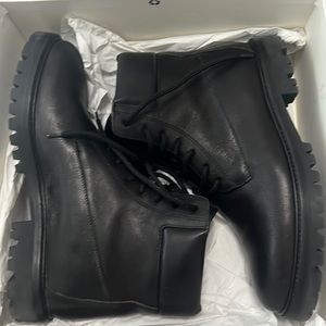 Vince Black Combat Boots